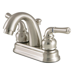 Naples Double-Handle 3-Hole Deck Mount 4-Inch Centerset Bathroom Faucet with Pop-Up Drain