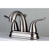 Yosemite Double-Handle 3-Hole Deck Mount 4-Inch Centerset Bathroom Faucet with Pop-Up Drain