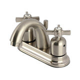 Millennium Double-Handle 3-Hole Deck Mount 4-Inch Centerset Bathroom Faucet with Pop-Up Drain