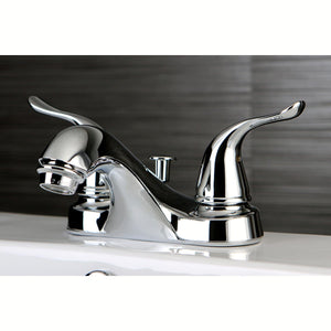 Yosemite Double-Handle 3-Hole Deck Mount 4-Inch Centerset Bathroom Faucet with Pop-Up Drain