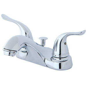 Yosemite Double-Handle 3-Hole Deck Mount 4-Inch Centerset Bathroom Faucet with Pop-Up Drain