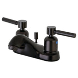 Concord Double-Handle 3-Hole Deck Mount 4-Inch Centerset Bathroom Faucet with Pop-Up Drain