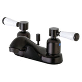 Paris Double-Handle 3-Hole Deck Mount 4-Inch Centerset Bathroom Faucet with Pop-Up Drain