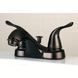 Yosemite Double-Handle 3-Hole Deck Mount 4-Inch Centerset Bathroom Faucet with Pop-Up Drain