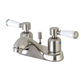 Paris Double-Handle 3-Hole Deck Mount 4-Inch Centerset Bathroom Faucet with Pop-Up Drain