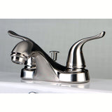 Yosemite Double-Handle 3-Hole Deck Mount 4-Inch Centerset Bathroom Faucet with Pop-Up Drain