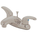 Legacy Double-Handle 3-Hole Deck Mount 4-Inch Centerset Bathroom Faucet with Pop-Up Drain