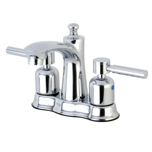 Concord Double-Handle 3-Hole Deck Mount 4-Inch Centerset Bathroom Faucet with Pop-Up Drain