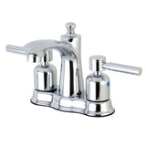 Concord Double-Handle 3-Hole Deck Mount 4-Inch Centerset Bathroom Faucet with Pop-Up Drain