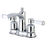 Paris Double-Handle 3-Hole Deck Mount 4-Inch Centerset Bathroom Faucet with Pop-Up Drain