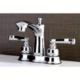 Royale Double-Handle 3-Hole Deck Mount 4-Inch Centerset Bathroom Faucet with Pop-Up Drain