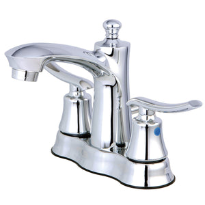 Jamestown Double-Handle 3-Hole Deck Mount 4-Inch Centerset Bathroom Faucet with Pop-Up Drain