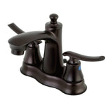 Jamestown Double-Handle 3-Hole Deck Mount 4-Inch Centerset Bathroom Faucet with Pop-Up Drain