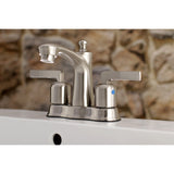 Centurion Double-Handle 3-Hole Deck Mount 4-Inch Centerset Bathroom Faucet with Pop-Up Drain