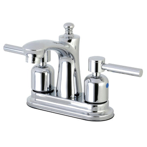 Concord Double-Handle 3-Hole Deck Mount 4-Inch Centerset Bathroom Faucet with Pop-Up Drain