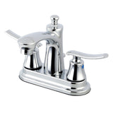 Jamestown Double-Handle 3-Hole Deck Mount 4-Inch Centerset Bathroom Faucet with Pop-Up Drain