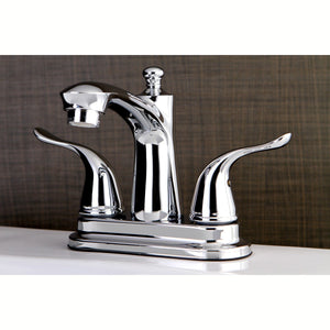 Yosemite Double-Handle 3-Hole Deck Mount 4-Inch Centerset Bathroom Faucet with Pop-Up Drain