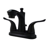 Yosemite Double-Handle 3-Hole Deck Mount 4-Inch Centerset Bathroom Faucet with Pop-Up Drain