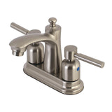 Concord Double-Handle 3-Hole Deck Mount 4-Inch Centerset Bathroom Faucet with Pop-Up Drain