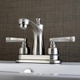 Royale Double-Handle 3-Hole Deck Mount 4-Inch Centerset Bathroom Faucet with Pop-Up Drain