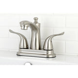 Yosemite Double-Handle 3-Hole Deck Mount 4-Inch Centerset Bathroom Faucet with Pop-Up Drain