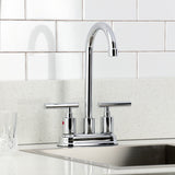 Manhattan Two-Handle 2-Hole Deck Mount Bar Faucet