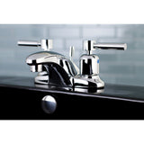 Concord Double-Handle 3-Hole Deck Mount 4-Inch Centerset Bathroom Faucet with Pop-Up Drain