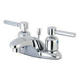 Concord Double-Handle 3-Hole Deck Mount 4-Inch Centerset Bathroom Faucet with Pop-Up Drain