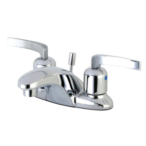 Centurion Double-Handle 3-Hole Deck Mount 4-Inch Centerset Bathroom Faucet with Pop-Up Drain