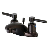 Concord Double-Handle 3-Hole Deck Mount 4-Inch Centerset Bathroom Faucet with Pop-Up Drain