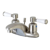 Paris Double-Handle 3-Hole Deck Mount 4-Inch Centerset Bathroom Faucet with Pop-Up Drain