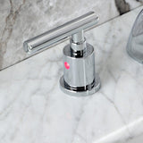 Manhattan Two-Handle 3-Hole Deck Mount Widespread Bathroom Faucet with Retail Pop-Up Drain