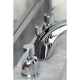 Concord Two-Handle 3-Hole Deck Mount Widespread Bathroom Faucet with Retail Pop-Up Drain