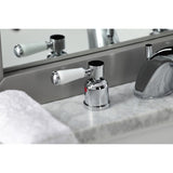 Paris Two-Handle 3-Hole Deck Mount Widespread Bathroom Faucet with Retail Pop-Up Drain