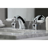 Paris Two-Handle 3-Hole Deck Mount Widespread Bathroom Faucet with Retail Pop-Up Drain