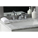 NuvoFusion Two-Handle 3-Hole Deck Mount Widespread Bathroom Faucet with Retail Pop-Up Drain