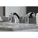 NuvoFusion Two-Handle 3-Hole Deck Mount Widespread Bathroom Faucet with Retail Pop-Up Drain