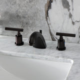 Manhattan Two-Handle 3-Hole Deck Mount Widespread Bathroom Faucet with Retail Pop-Up Drain