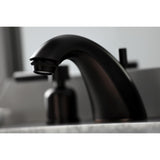 Concord Two-Handle 3-Hole Deck Mount Widespread Bathroom Faucet with Retail Pop-Up Drain