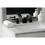 Concord Two-Handle 3-Hole Deck Mount Widespread Bathroom Faucet with Retail Pop-Up Drain