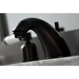 Paris Two-Handle 3-Hole Deck Mount Widespread Bathroom Faucet with Retail Pop-Up Drain