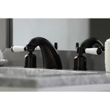 Paris Two-Handle 3-Hole Deck Mount Widespread Bathroom Faucet with Retail Pop-Up Drain