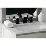 Paris Two-Handle 3-Hole Deck Mount Widespread Bathroom Faucet with Retail Pop-Up Drain