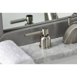 Concord Two-Handle 3-Hole Deck Mount Widespread Bathroom Faucet with Retail Pop-Up Drain