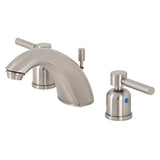 Concord Two-Handle 3-Hole Deck Mount Widespread Bathroom Faucet with Retail Pop-Up Drain