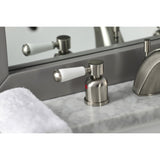 Paris Two-Handle 3-Hole Deck Mount Widespread Bathroom Faucet with Retail Pop-Up Drain