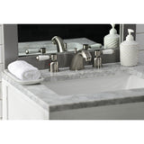 Paris Two-Handle 3-Hole Deck Mount Widespread Bathroom Faucet with Retail Pop-Up Drain