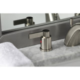 NuvoFusion Two-Handle 3-Hole Deck Mount Widespread Bathroom Faucet with Retail Pop-Up Drain