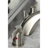 NuvoFusion Two-Handle 3-Hole Deck Mount Widespread Bathroom Faucet with Retail Pop-Up Drain