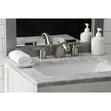 NuvoFusion Two-Handle 3-Hole Deck Mount Widespread Bathroom Faucet with Retail Pop-Up Drain